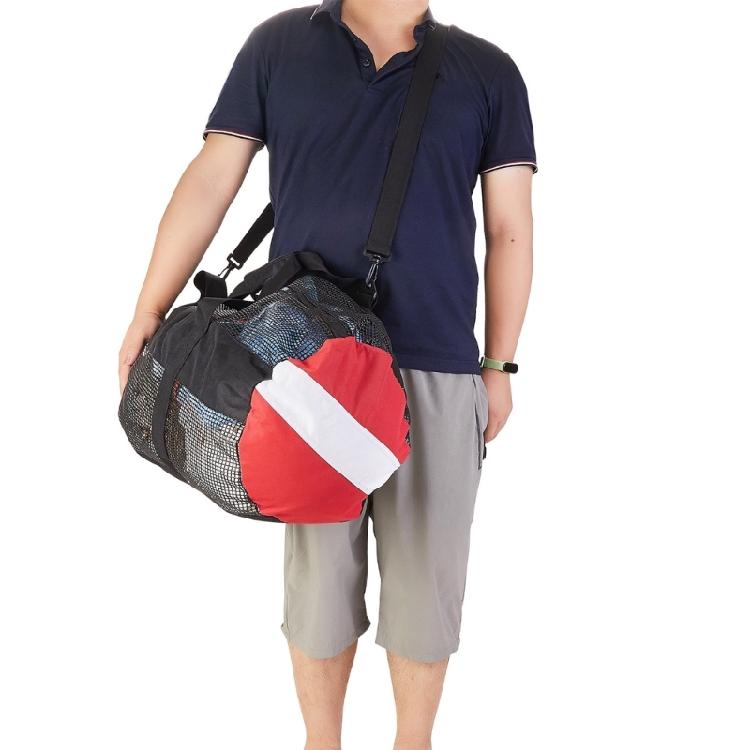 Large Mesh Duffels Bag Scubas Diving Snorkel Tote Water Equipment with Zipper