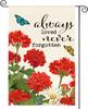 AVOIN Colorlife Always Loved Never Forgotten Memorial Garden Ag 12x18 Inch Double Sided Outside, Geranium Yard Outdoor Dec PPZ