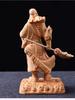 Cliff Cypress Wood Carving Guan Yu Ornament Home Furnishing Office Wooden Handicrafts Decoration Worship Ornament Holiday Gifts