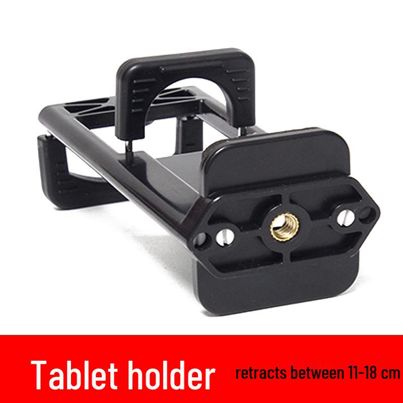 Multi-Angle Metal Base Tripod with Three Clip Heads for Mobile Phone Live Streaming