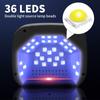 36LEDS Rechargeable UV LED Nail Lamp Professional Cordless Gel Polish Drying Lamp For Manicure With Built-in Battery Nail Art