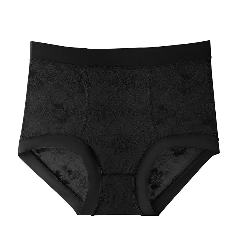 

Lace High-Waist Seamless Women s Panties, Mulberry Silk, Plus Size, Abdomen Control, Hip Lift, Skin-Friendly Nude Feel L [80-110 lbs]
