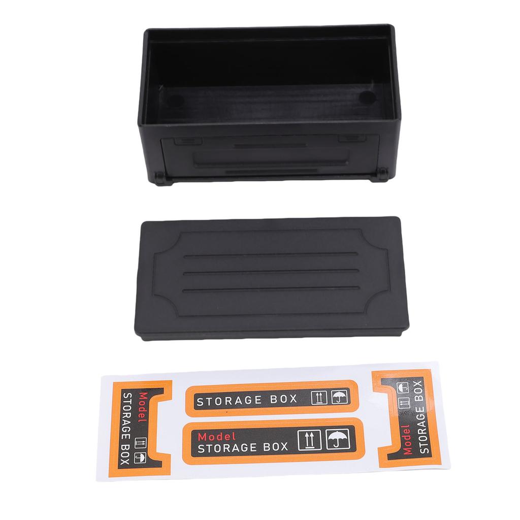 Dekoracyjne pudełko na model samochodu Symulowana skrzynka narzędziowa Walizka do przechowywania bagażu dla RC Pojazdu terenowego i inżynieryjnego Czarny