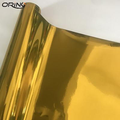 Strechable Chrome Mirror Gold Vinyl Wrap Self Adhesive Car Sticker Air-Release Film Foil