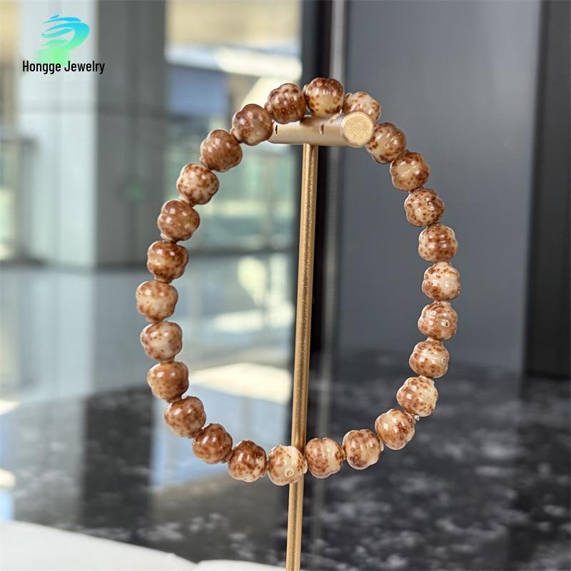 

Star & Moon Gourd Bracelet: DIY Handwoven Spacer Bead Necklace Accessory