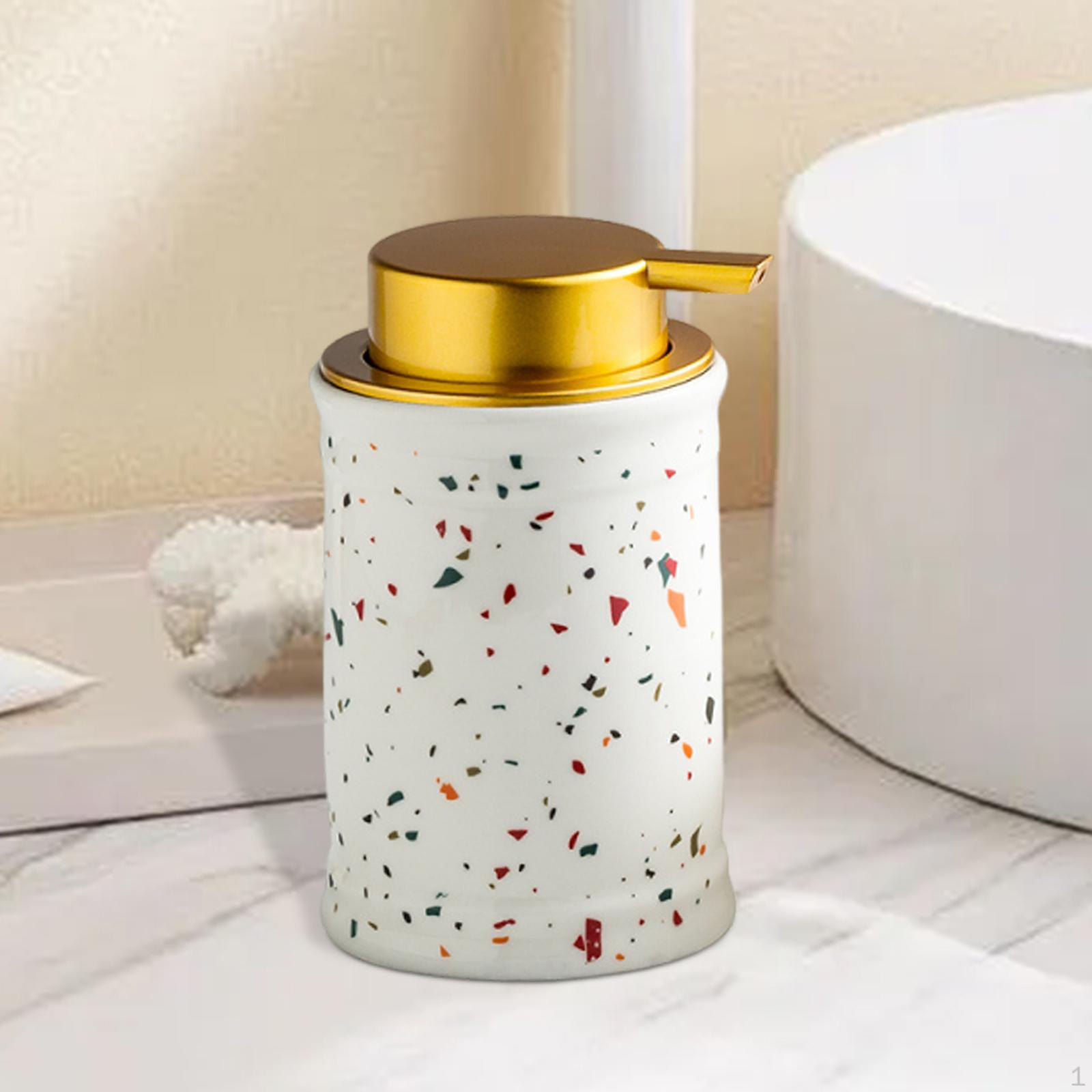 

Диспенсер для мыла для рук с пеной, легко заполняемый контейнер объемом 320 мл, пенящийся насос, бутылка для семьи colorful pieces