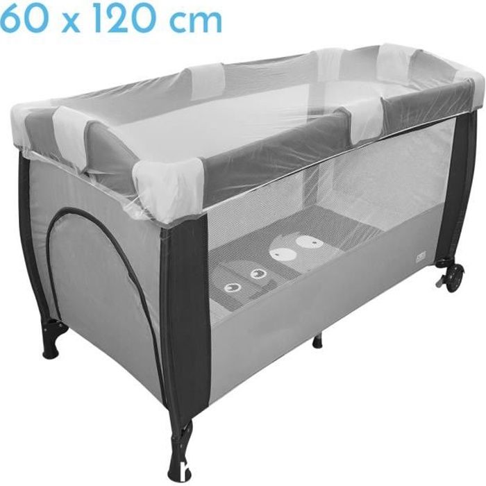 

Moustiquaires universelles pour lit bébé 60x120 - Blanc transparent - Monsieur Bébé