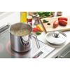 Yoshikawa SJ3355 Deep Saucepan, 16cm, 3.2L, 3200ml, Stainless Steel with Glass Lid, Induction and Direct Heat Compatible, Simple Design