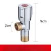 For Bathroom Kitchen Toilet Sink 1/2 Copper Angle Stop Valve Hot and Cold Water Stop Valve High Quality Quick Open Faucet Valve