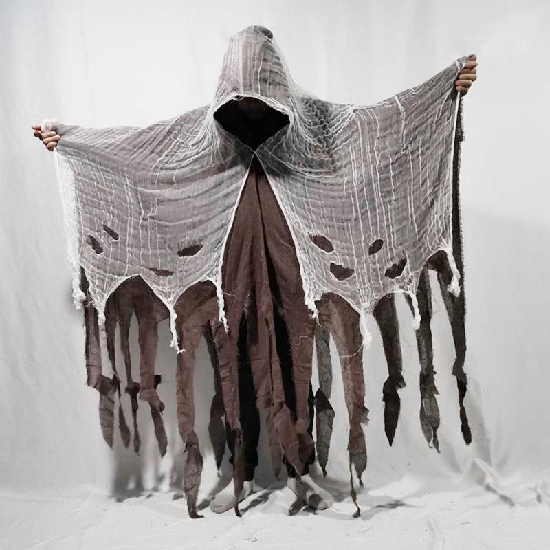 Halloween Cloak Witch Cloak Grim Reaper Costume Cloak Haunted House Costume Dress Up Horror Trick Costume Props