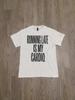 Funny Unisex Heavy Cotton Tee - Running Late Is My Cardio, Gift for Fitness Lovers, Casual T-Shirt, Humor Apparel, Workout Gift