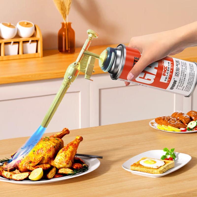 Portable Copper Welding Gas Torch Flame Butane Gas Burner Outdoor Camping BBQ Kitchen Welding Equipment Flamethrower