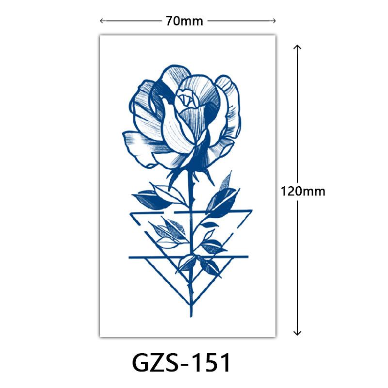 Herbal Juice Tattoo Sticker, Back Of Hand Juice Semi-Permanent Tattoo Sticker, Sweat-Proof Tattoo