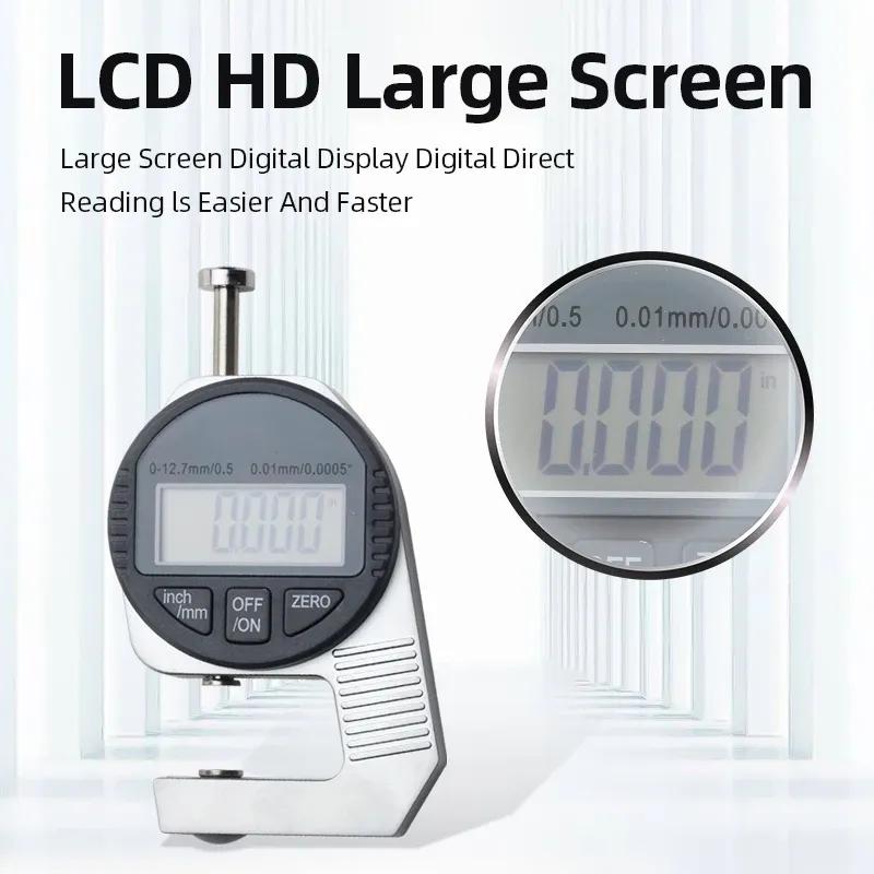 Digital Thickness Gauge Measuring Tools Electronic Thickness Meter Measure Thickness Of Paper Cloth Thin Metal Micrometer 0.01mm