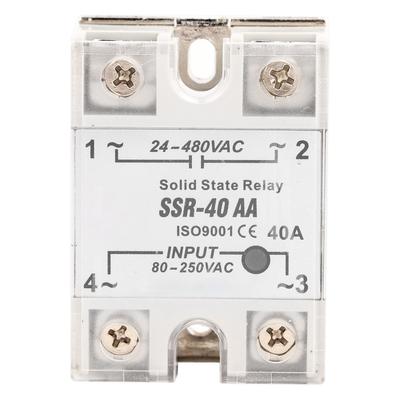 SSr  40AA 40A Solid State Relais Modul ACAC Eingang 90250V AC Ausgang 24480V AC