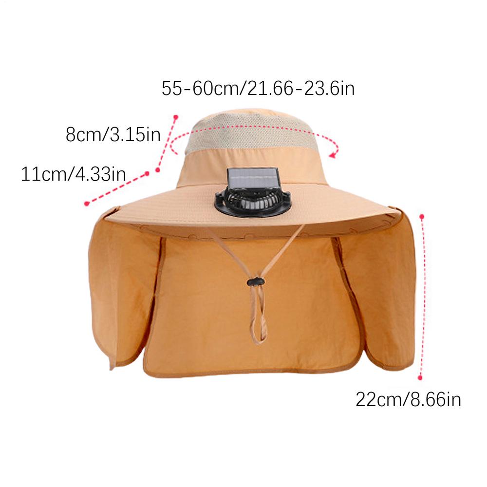 

Solar Fan Outdoor Fishing Hat Wide Brim Cooling Visor With Fan Efficient Cooling Silent Portable Outdoor Accessories For Camping