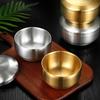 Korean-style rice bowl double wall stainless steel lid heat insulation thermal retention multifunctional suitable home commercial use ideal 2-piece