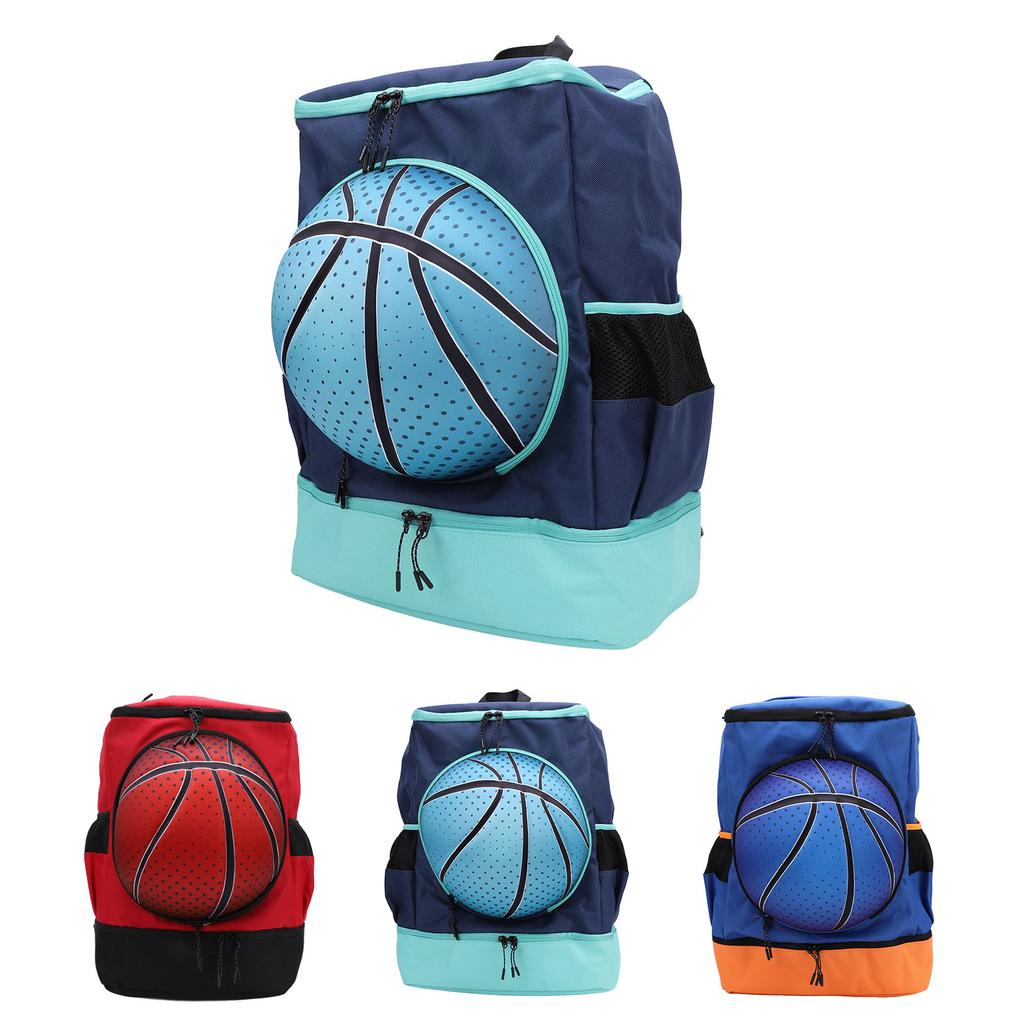 Basketball Backpack with Shoe Compartment Oxford Cloth Breathable Soccer Backpack Sports Bag for Out