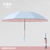 Automatic vinyl portable anti-ultraviolet sunscreen reverse umbrella weather and rain sunshade umbrella