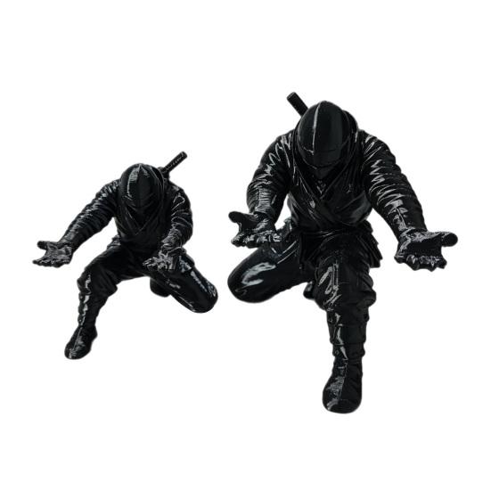 Yousheng 3D Printed Ninja Pen Holder, Unique Ninja Figurine, Creative Desktop Organizer, Desk Decor Craft for Pen Storage