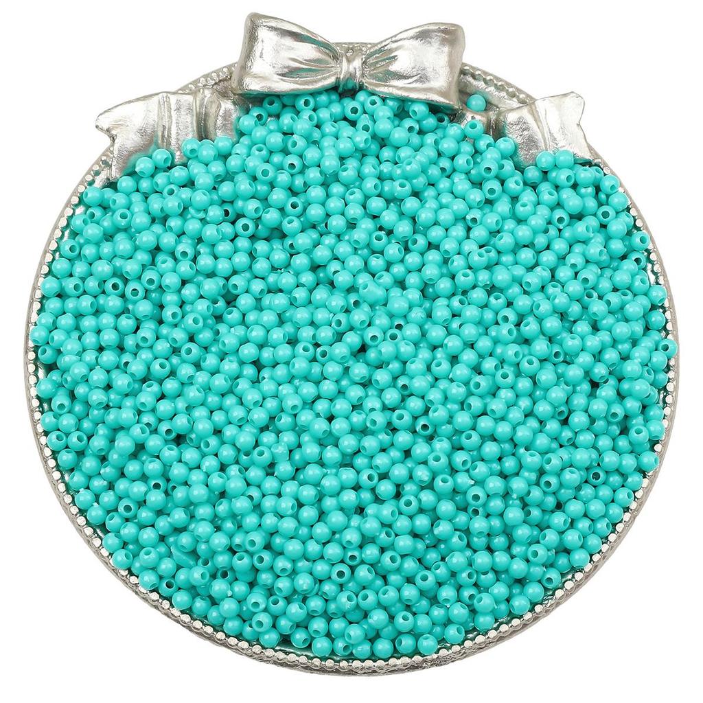 1800Pcs Acrylic Beads Solid Colored Round Loose Spacer Beads for Jewelry Making DIY Bracelets Necklace