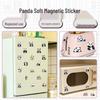 20pcs Cute Panda Q Version Refrigerator Magnets – Soft Magnetic Animal Stickers for Fridge & File Cabinet Decor