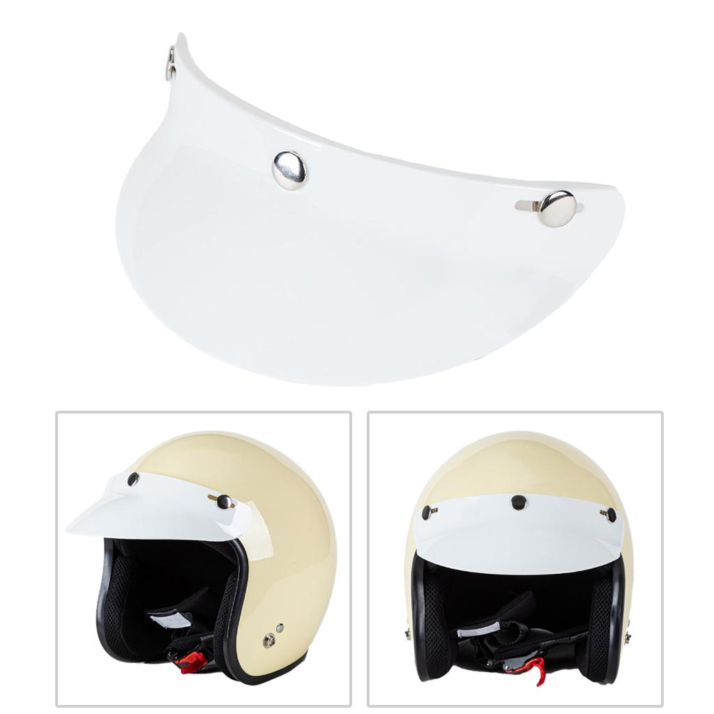 3-Snap Motorcycle Helmet Visor Peak Shield Protector 15cmx5cm