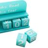 Bookish Track Shelf Ornament with Clear Text and Numbers Book Counting Ornament Display for Desk Office Bookshelf Decoration