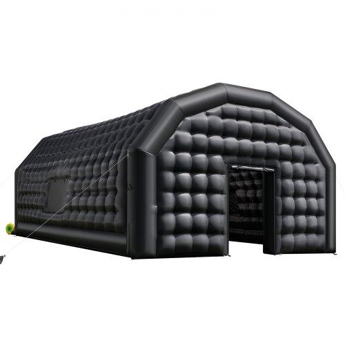 VEVOR Inflatable Nightclub, 9 x 6 x 4 m Inflatable Party Tent with 1100W Blower &amp; Sandbag, Ventilated Blow up Night Club with 2 Windows