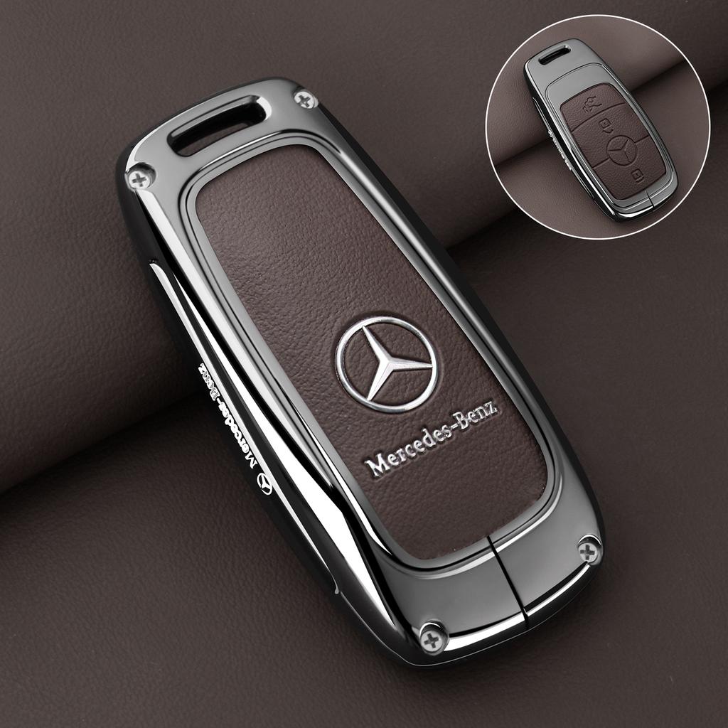 GLC GLB Zinklegierung Leder Auto Fernbedienung Schlüsselhülle Abdeckung Für Mercedes Benz A C E S G Klasse GLC CLE CLA GLB GLS W177 W205 W213 W222