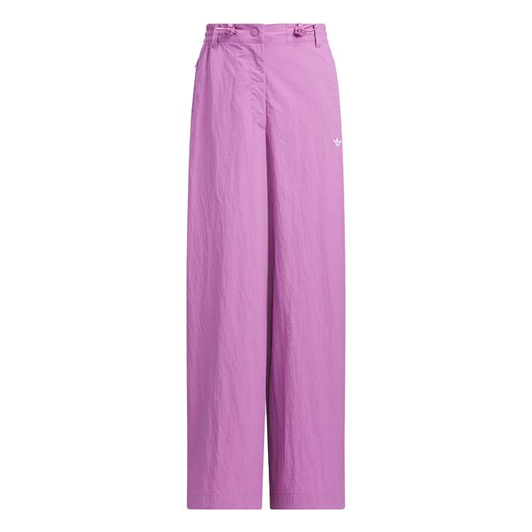 Adidas Originals Atlanta Wide Leg Track Pants, Women Casual Bottoms Purple JJ4962 M