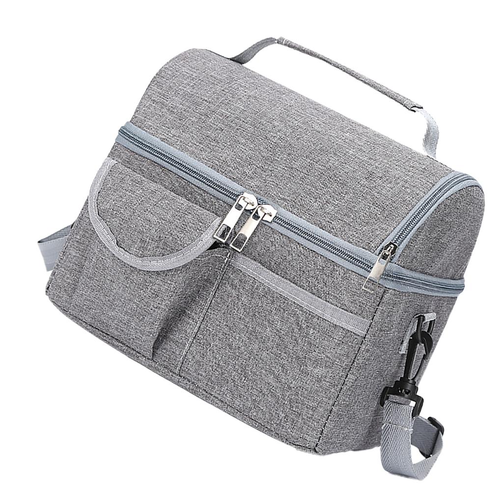 Isoliertasche Großes Fassungsvermögen Doppelschichtig Tragbare Thermotasche für Lunchbox Babyflasche