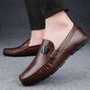 Fashion Handmade Male Loafers High Quality Men's Slip On Business Shoes Mens Slip On Wedding Footwear Genuine Leather Men Casual Shoes