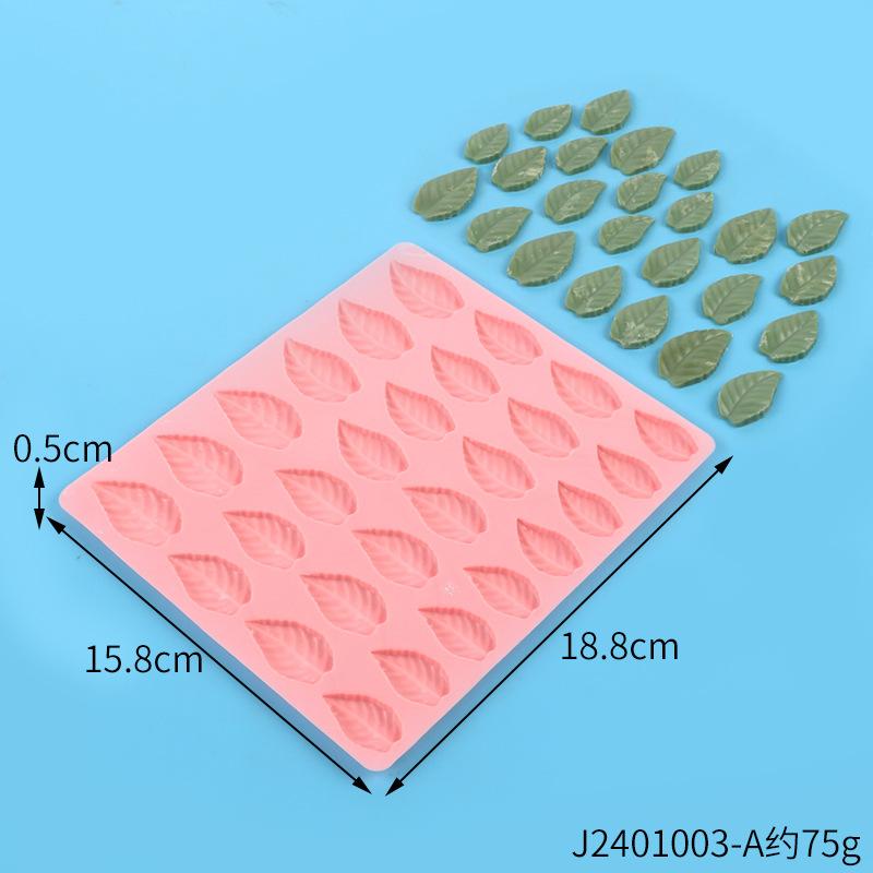 Chocolate Mold Kitchen DIY Baking Tools Cake Decoration Pumpkin Flower Leaf Ghost Jelly Mould Creative Ice Lattice Silicone Mold