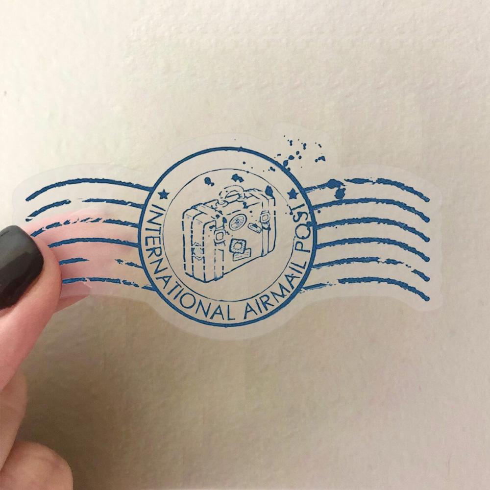 60pcs Vintage Postmark Waterproof Cartoon Stickers Pack -Retro Doodle Art Aesthetics For Suitcase Water Bottle Phone Laptop