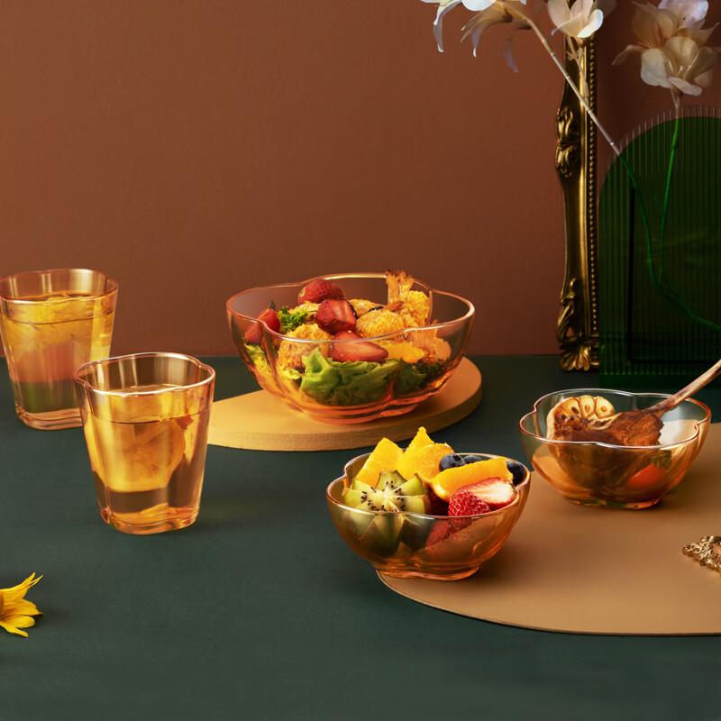 BOLIDOMI Haitang Heat-Resistant Glass Tableware 5-Piece Set