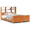 VidaXL Bed Frames Without Mattress Wax Brown 150x200cm Solid Pine Wood 3323688