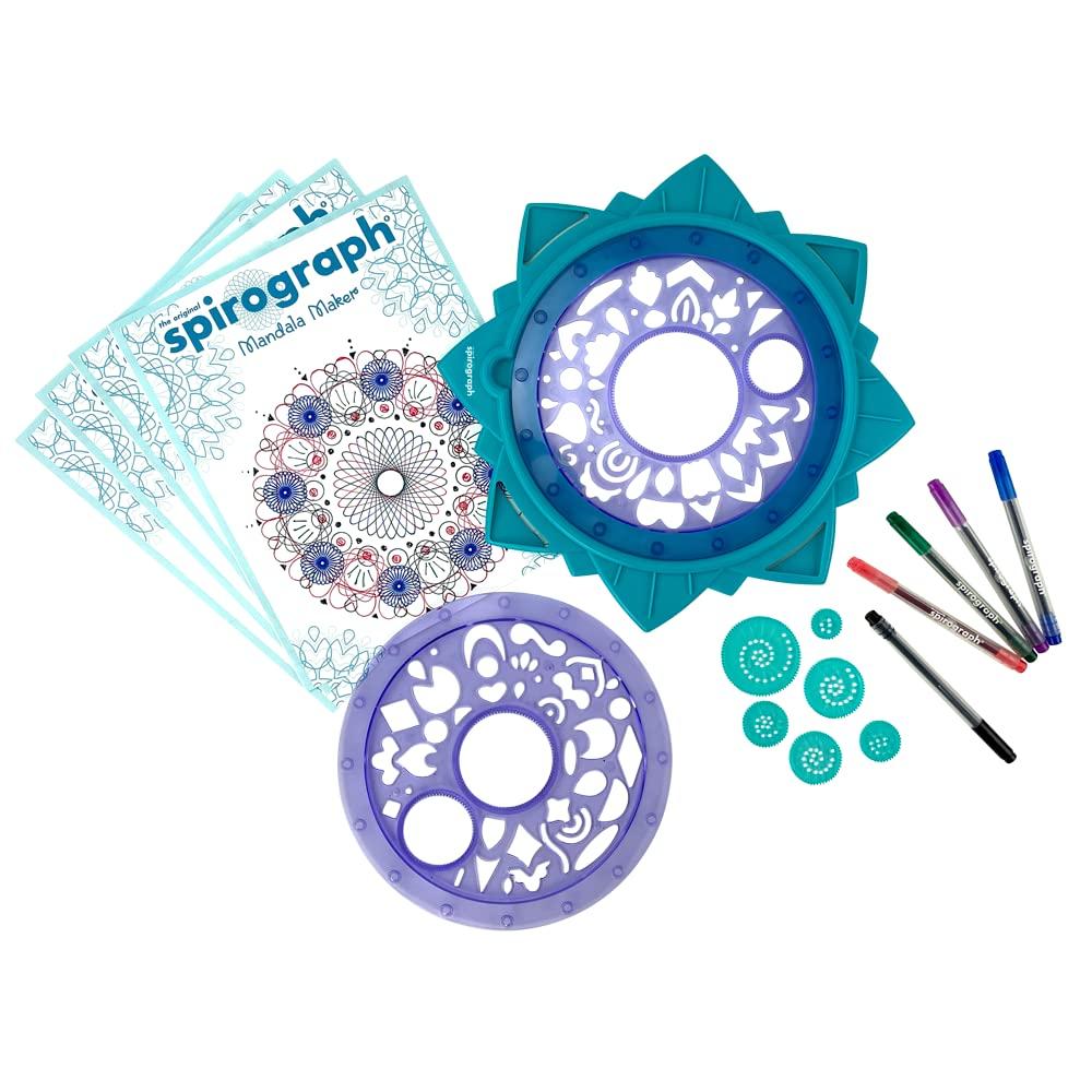 Spirograph Mandala Maker - Ett enkelt sätt att skapa otaliga fantastiska mandaladesigner - Designa Mandala Konst - Ålder 8+