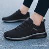 Shoes Flying woven mesh shoes Black large size breathable mesh shoes Couple models