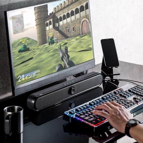 SANWA SUPPLY Bluetooth-enabled Slim Soundbar Speaker MM-SPSBA4