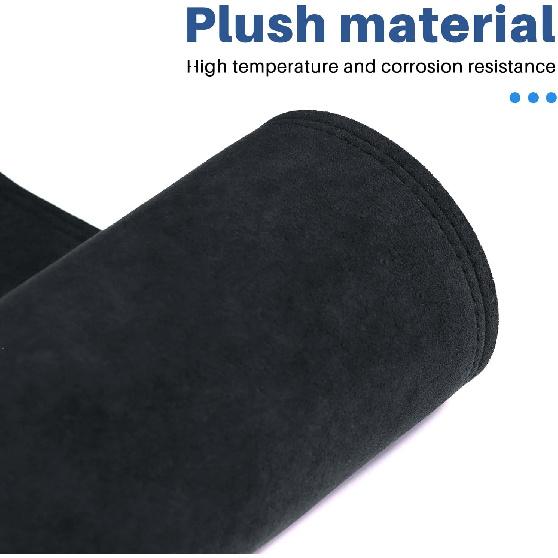 KUNGKIC pro Ford Mustang 2024 2025 Kryt zadní palubní desky Vlastní podložka palubní desky Interiérová koberecová podložka Flanelová sluneční clona Ochranná podložka Příslušenství Protiskluzová