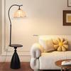 Modern Dual Purpose Floor Lamp and Coffee Table for Living Room or Bedroom