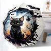 1pc Noble Black Cat Art Automatic Umbrella , Portable Compact Umbrella for Men & Women, Valentine's Day Mother's Day Gift.P072