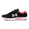 Under Armour Micro G Pursuit BP Comfortable Fabric Synthetic Leather Low Top Running Shoes Women Sneakers Black Pink 3021969-004