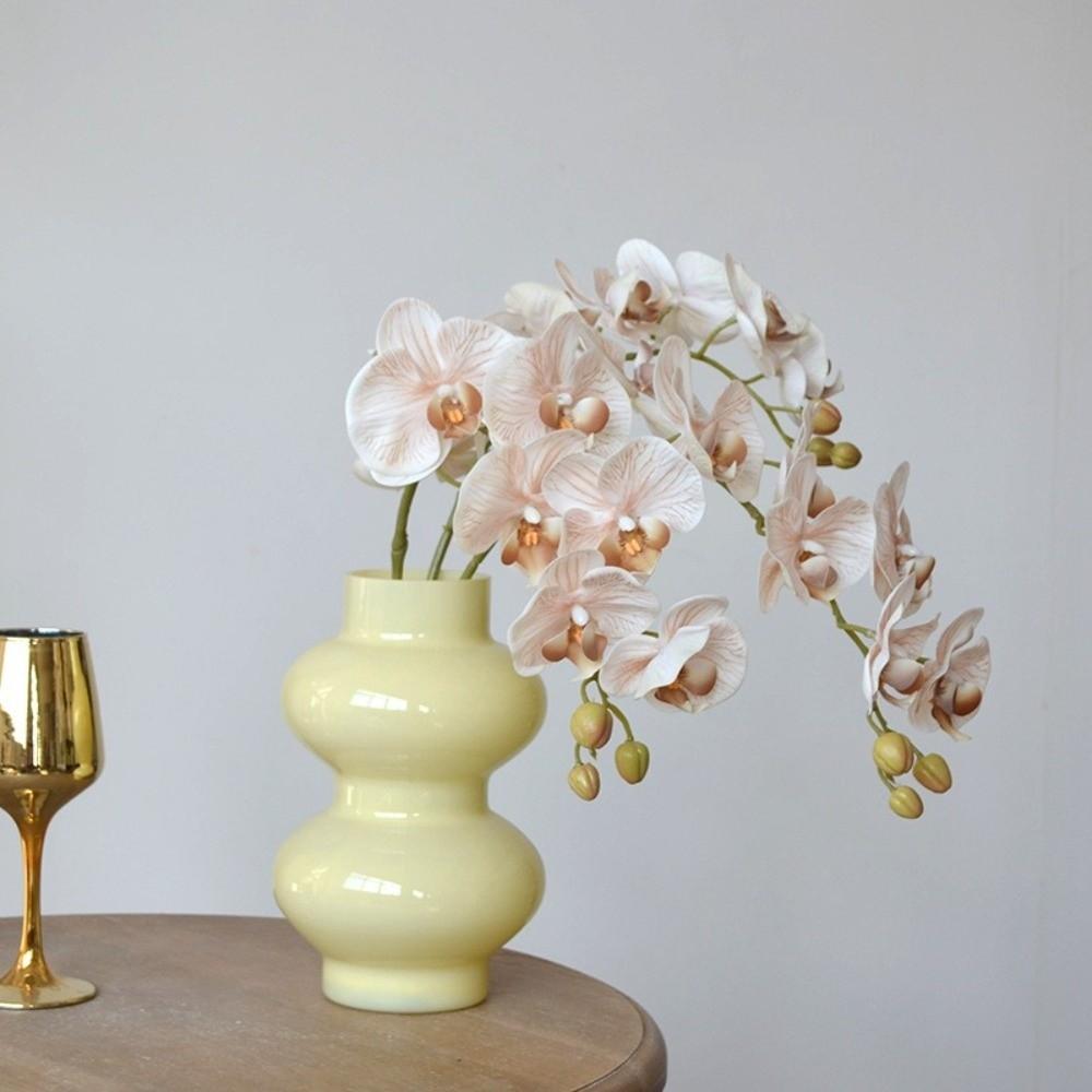 Einzelner Ast Simulation Schmetterlingsorchidee Mottenorchidee Plastikblumenstrauß Heimdekoration