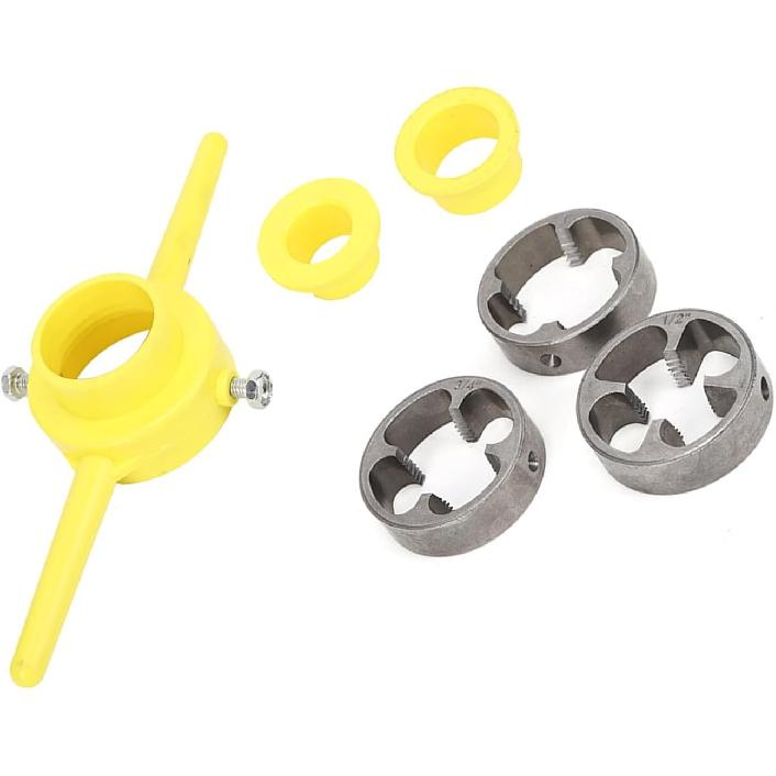 PVC Thread Tool Maker Plastic Pipe Die NPT Round Die Set Pipe Threader Plumbing Thread 1/2 inch 3/4 inch 1 inch