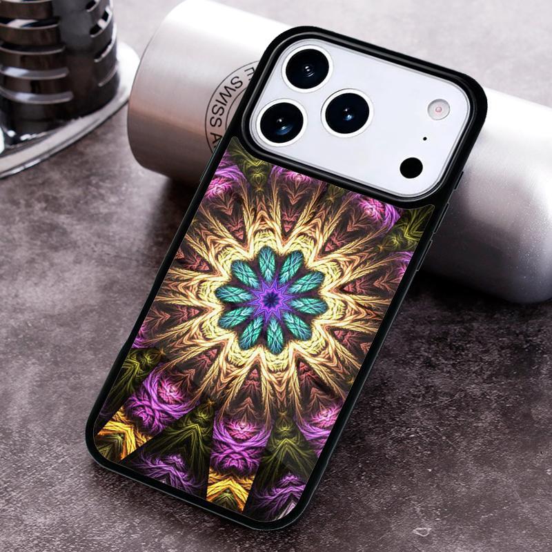 

Чехол для телефона с цветочным тотемом Мандала для iPhone 17 16 15 Pro Max Air 14 13 12 11 Plus Ударопрочный Capa Чехол iPhone17 Pro