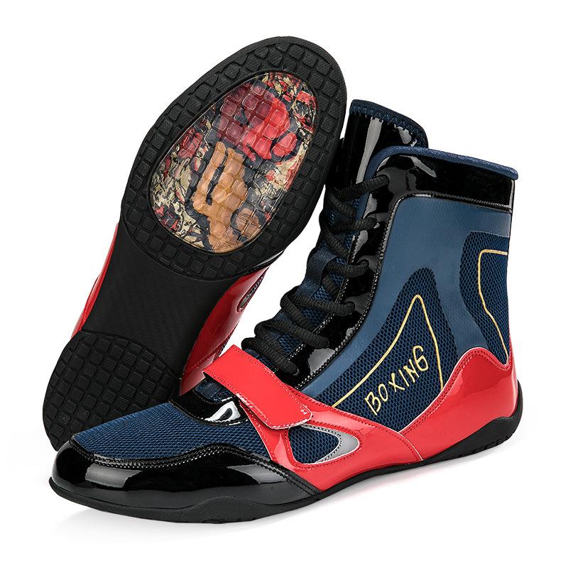 Large size men's and women's boxing, wrestling, fighting shoes, light and non-slip Sanda training shoes, one piece of fighting shoes 2025