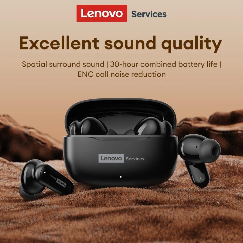 Original Lenovo LE260 Wireless Headphones In-Ear Bluetooth 6.0 Ultra-Low Latency Gaming Earphones TWS Clear Call Earbuds ENC Noise Reduction