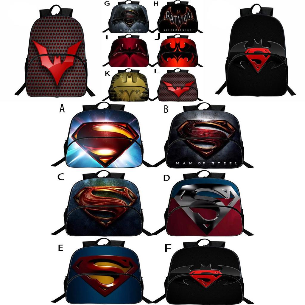 Stylish Cartoon Print Softback Fashion Super Hero Backpack For Kids